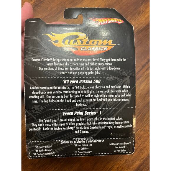 Hot Wheels c.2006 Custom Classics 64 Ford Galaxie 500 Black-NIB - Picture 3 of 4